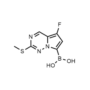(5-Fluoro-2-(methylthio)pyrrolo[2,1-f][1,2,4]triazin-7-yl)boronic acid|CS-1082780
