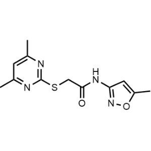 2-((4,6-Dimethylpyrimidin-2-yl)thio)-N-(5-methylisoxazol-3-yl)acetamide|CS-1083054