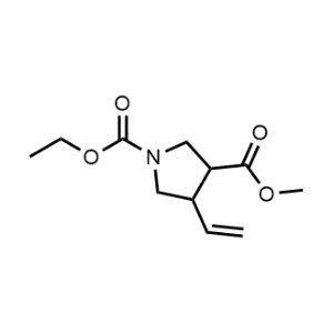 1-Ethyl 3-methyl 4-vinylpyrrolidine-1,3-dicarboxylate|CS-1083194
