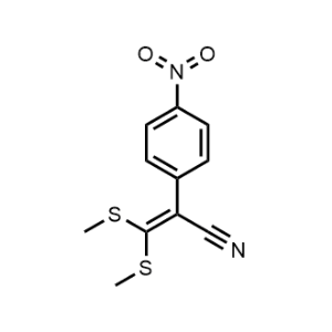 3,3-Bis(methylthio)-2-(4-nitrophenyl)acrylonitrile|CS-1083410