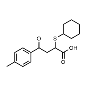 2-(Cyclohexylthio)-4-oxo-4-(P-tolyl)butanoic acid|CS-1083552
