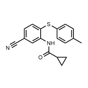 N-(5-Cyano-2-(P-tolylthio)phenyl)cyclopropanecarboxamide|CS-1083874