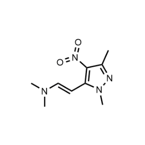 2-(1,3-Dimethyl-4-nitro-1H-pyrazol-5-yl)-N,N-dimethylethen-1-amine|CS-1084084