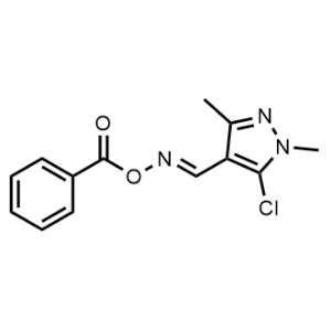 5-Chloro-1,3-dimethyl-1H-pyrazole-4-carbaldehyde O-benzoyl oxime|CS-1084147