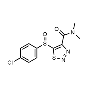 5-((4-Chlorophenyl)sulfinyl)-N,N-dimethyl-1,2,3-thiadiazole-4-carboxamide|CS-1084412