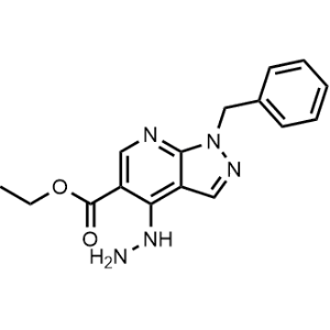 Ethyl 1-benzyl-4-hydrazinyl-1H-pyrazolo[3,4-b]pyridine-5-carboxylate|CS-1084457