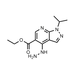 Ethyl 4-hydrazinyl-1-isopropyl-1H-pyrazolo[3,4-b]pyridine-5-carboxylate|CS-1084463