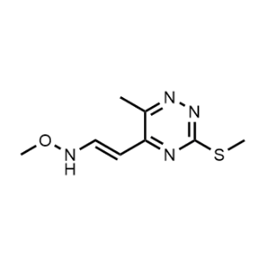 O-Methyl-N-(2-(6-methyl-3-(methylthio)-1,2,4-triazin-5-yl)vinyl)hydroxylamine|CS-1084496