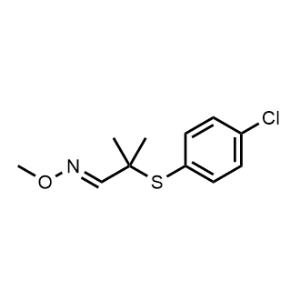 2-((4-Chlorophenyl)thio)-2-methylpropanal O-methyl oxime|CS-1084521