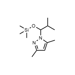 3,5-Dimethyl-1-(2-methyl-1-((trimethylsilyl)oxy)propyl)-1H-pyrazole|CS-1084581