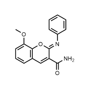 8-Methoxy-2-(phenylimino)-2H-chromene-3-carboxamide|CS-1084657