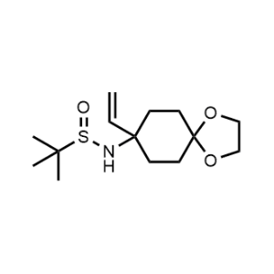 2-Methyl-N-(8-vinyl-1,4-dioxaspiro[4.5]decan-8-yl)propane-2-sulfinamide|CS-1084854