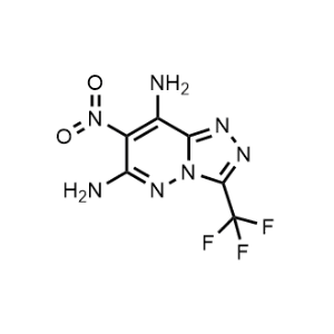 7-Nitro-3-(trifluoromethyl)-[1,2,4]triazolo[4,3-b]pyridazine-6,8-diamine|CS-1084899