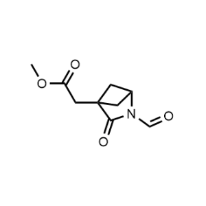 Methyl 2-(2-formyl-3-oxo-2-azabicyclo[2.1.1]hexan-4-yl)acetate|CS-1085036