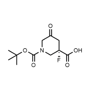 (S)-1-(Tert-butoxycarbonyl)-3-fluoro-5-oxopiperidine-3-carboxylic acid|CS-1085265