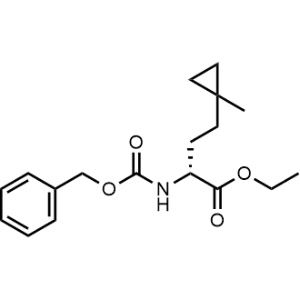 Ethyl (R)-2-(((benzyloxy)carbonyl)amino)-4-(1-methylcyclopropyl)butanoate|CS-1085367