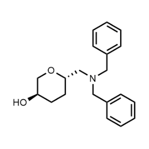 (3R,6S)-6-((Dibenzylamino)methyl)tetrahydro-2H-pyran-3-ol|CS-1085524