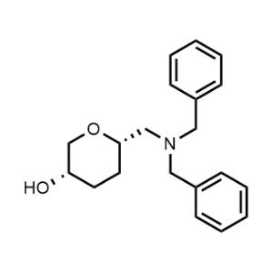 (3S,6S)-6-((Dibenzylamino)methyl)tetrahydro-2H-pyran-3-ol|CS-1085657
