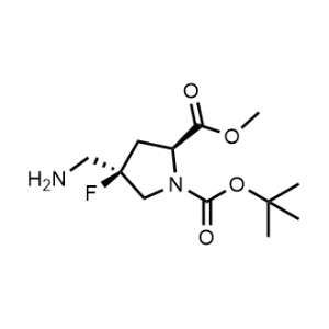 1-(Tert-butyl) 2-methyl (2S,4R)-4-(aminomethyl)-4-fluoropyrrolidine-1,2-dicarboxylate|CS-1085759