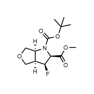 1-(Tert-butyl) 2-methyl (2S,3S,3aR,6aS)-3-fluorohexahydro-1H-furo[3,4-b]pyrrole-1,2-dicarboxylate|CS-1085770