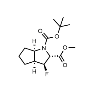 1-(Tert-butyl) 2-methyl (2R,3S,3aS,6aR)-3-fluorohexahydrocyclopenta[b]pyrrole-1,2(2H)-dicarboxylate|CS-1085820