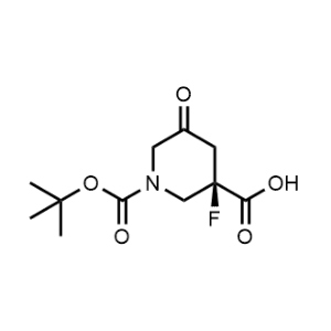 (R)-1-(Tert-butoxycarbonyl)-3-fluoro-5-oxopiperidine-3-carboxylic acid|CS-1085865