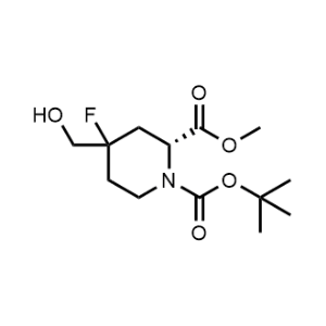 1-(Tert-butyl) 2-methyl (2R)-4-fluoro-4-(hydroxymethyl)piperidine-1,2-dicarboxylate|CS-1085952