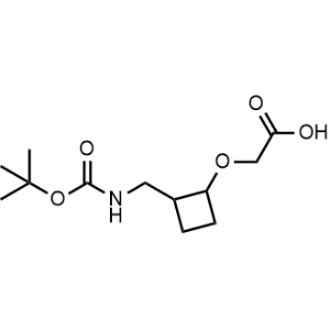 2-(2-(((Tert-butoxycarbonyl)amino)methyl)cyclobutoxy)acetic acid|CS-1086098