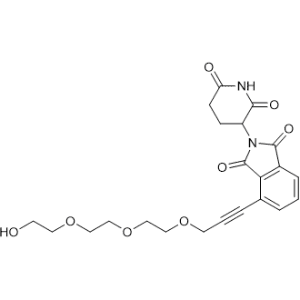 2-(2,6-Dioxopiperidin-3-yl)-4-(3-(2-(2-(2-hydroxyethoxy)ethoxy)ethoxy)prop-1-yn-1-yl)isoindoline-1,3-dione|CS-1086112