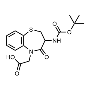 2-(3-((Tert-butoxycarbonyl)amino)-4-oxo-3,4-dihydrobenzo[b][1,4]thiazepin-5(2H)-yl)acetic acid|CS-1086339