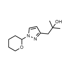 2-Methyl-1-(1-(tetrahydro-2H-pyran-2-yl)-1H-pyrazol-3-yl)propan-2-ol|CS-1086442