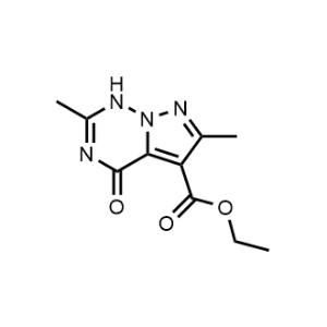 Ethyl 2,6-dimethyl-4-oxo-1,4-dihydropyrazolo[5,1-f][1,2,4]triazine-5-carboxylate|CS-1086562