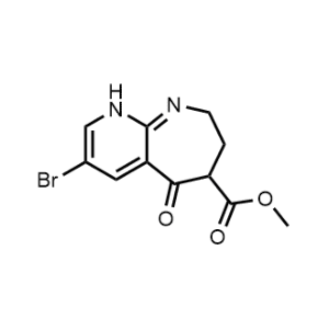 Methyl 3-bromo-5-oxo-5,6,7,8-tetrahydro-1H-pyrido[2,3-b]azepine-6-carboxylate|CS-1086785