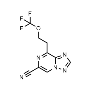 8-(2-(Trifluoromethoxy)ethyl)-[1,2,4]triazolo[1,5-a]pyrazine-6-carbonitrile|CS-1086921