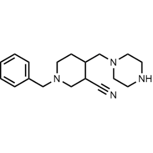 1-Benzyl-4-(piperazin-1-ylmethyl)piperidine-3-carbonitrile|CS-1087135