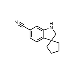 Spiro[cyclopentane-1,3'-indoline]-6'-carbonitrile|CS-1087189