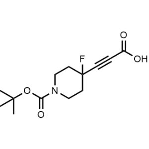 3-(1-(Tert-butoxycarbonyl)-4-fluoropiperidin-4-yl)propiolic acid|CS-1087380