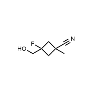 3-Fluoro-3-(hydroxymethyl)-1-methylcyclobutane-1-carbonitrile|CS-1087384