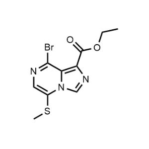 Ethyl 8-bromo-5-(methylthio)imidazo[1,5-a]pyrazine-1-carboxylate|CS-1087421