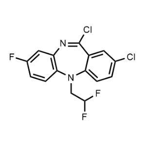 2,11-Dichloro-5-(2,2-difluoroethyl)-8-fluoro-5H-dibenzo[b,E][1,4]diazepine|CS-1087827