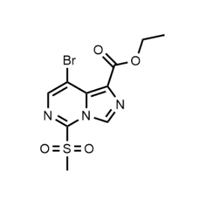 Ethyl 8-bromo-5-(methylsulfonyl)imidazo[1,5-c]pyrimidine-1-carboxylate|CS-1087934