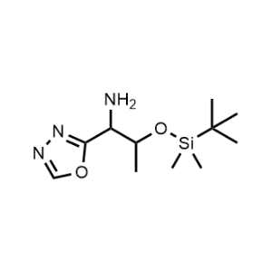 2-((Tert-butyldimethylsilyl)oxy)-1-(1,3,4-oxadiazol-2-yl)propan-1-amine|CS-1087940