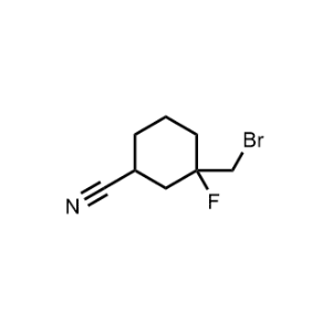3-(Bromomethyl)-3-fluorocyclohexane-1-carbonitrile|CS-1088294