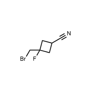 3-(Bromomethyl)-3-fluorocyclobutane-1-carbonitrile|CS-1088296
