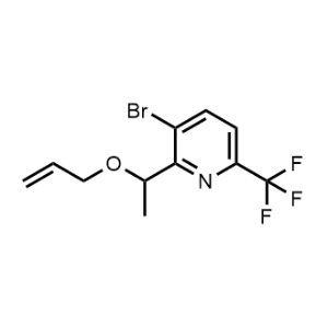 2-(1-(Allyloxy)ethyl)-3-bromo-6-(trifluoromethyl)pyridine|CS-1088325