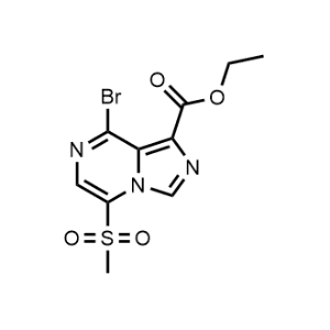 Ethyl 8-bromo-5-(methylsulfonyl)imidazo[1,5-a]pyrazine-1-carboxylate|CS-1088336