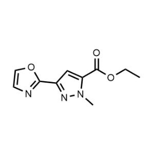 Ethyl 1-methyl-3-(oxazol-2-yl)-1H-pyrazole-5-carboxylate|CS-1088472