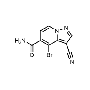 4-Bromo-3-cyanopyrazolo[1,5-a]pyridine-5-carboxamide|CS-1088510
