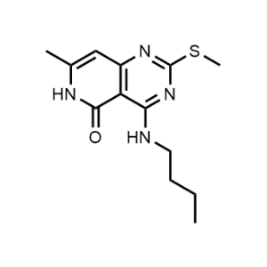 4-(Butylamino)-7-methyl-2-(methylthio)pyrido[4,3-d]pyrimidin-5(6H)-one|CS-1088551