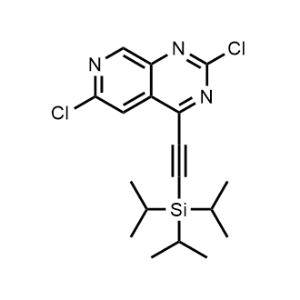 2,6-Dichloro-4-((triisopropylsilyl)ethynyl)pyrido[3,4-d]pyrimidine|CS-1088626